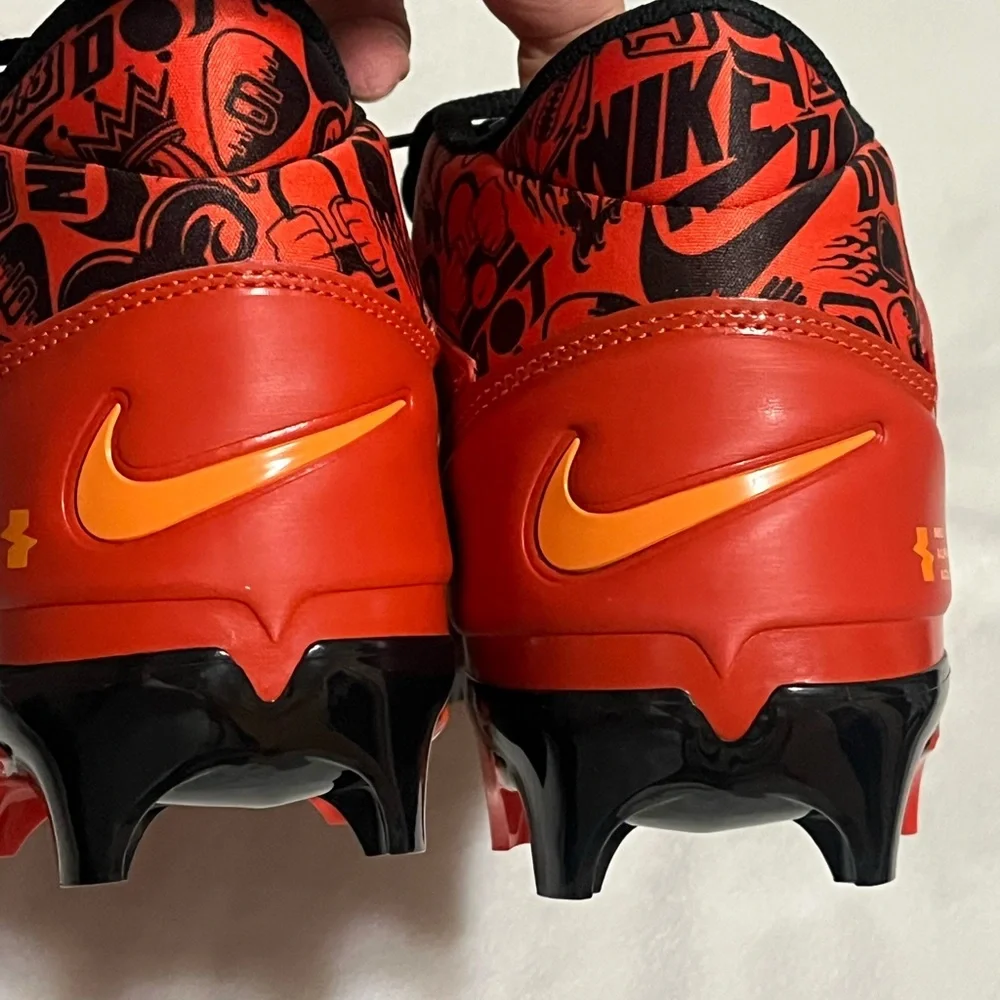 NIKE Alpha Menace 4 Pro 'Picante Red Black FQ3984 600 Football Cleats Size 12